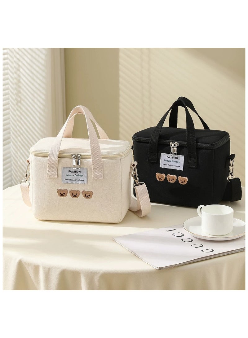1pc Stylish Mommy Crossbody Bag, Diaper Bag - Waterproof, Spacious Multifunctional Maternity Bag with Insulated Pockets for Breast Pump & Bottles, Newborn Baby Item- Black  - Image 3