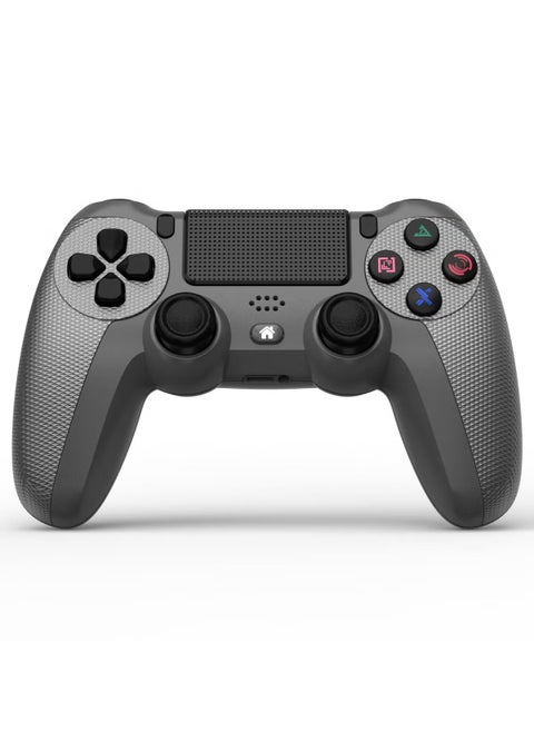 Anmi Wireless Controller Gamepad for PS4/PS4 Slim/PS4 pro/PC with USB Charge Cable with Dual Vibration, Clickable Touchpad, Audio Function, Light Bar and Anti-Slip (Grey)
