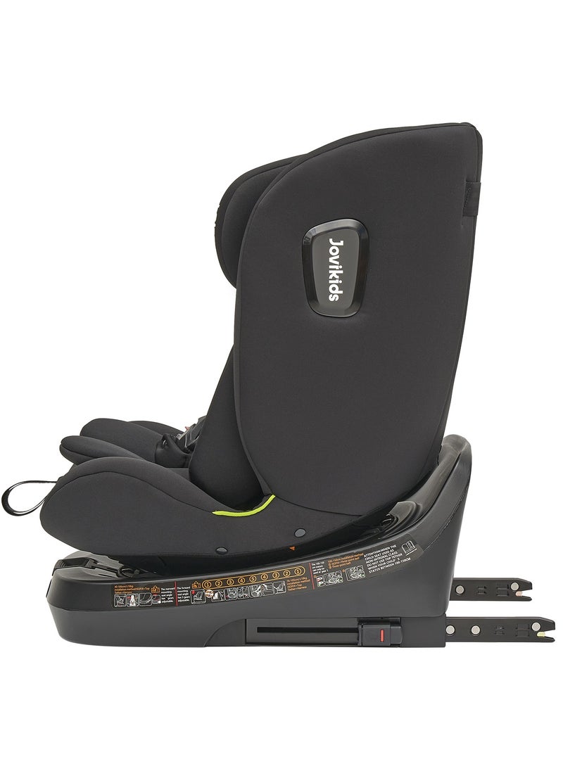 Jovikids - Rotating Ranger TT ISOFIX Car Seat 360° For Baby, 40 - 150 CM, 0- 12  Years, ECE R129/E4 I-size, Fixations ISOFIX, Top Tether - Black - Image 1