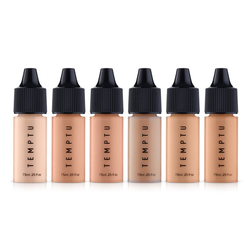 Temptu Perfect Canvas Hydra Lock Airbrush Foundation Starter Set, Fair/Light, 0.25 Fl Oz (Pack of 6) - Image 1