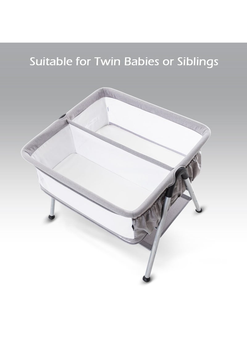 Teknum FELLOW 2 Twin Bedside Crib Bassinet - Grey - pzsku/Z3F2963D116B1C85CC2D7Z/45/_/1718348520/a3aa6d74-e14e-459e-9d0c-d1dc04a89cdf
