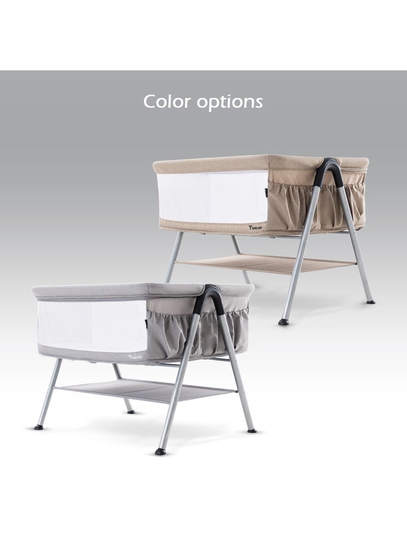 Teknum FELLOW 2 Twin Bedside Crib Bassinet - Grey - pzsku/Z3F2963D116B1C85CC2D7Z/45/_/1718348682/a3aaa1fb-c45a-4f19-9d11-33594dd63b45