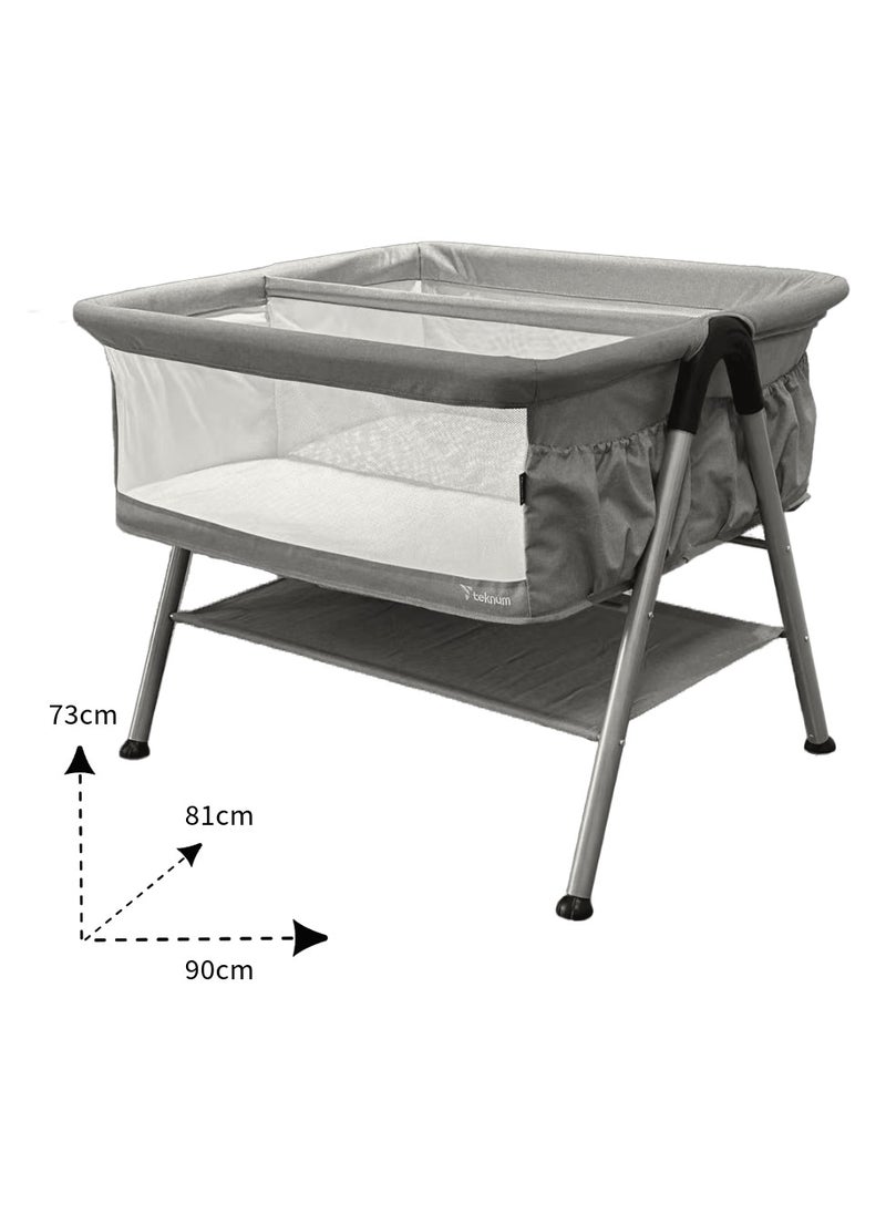 Teknum FELLOW 2 Twin Bedside Crib Bassinet - Grey - pzsku/Z3F2963D116B1C85CC2D7Z/45/_/1721039522/efab7ff8-9d9a-4267-852d-0543d37fbd00
