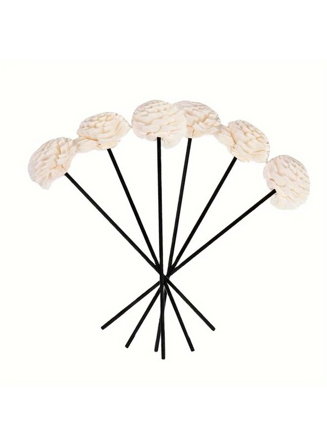 10 Pack Black Wooden Stick Fragrance Diffuser Replacement Reeds For Home Aroma Oil Diffuser - Image 1