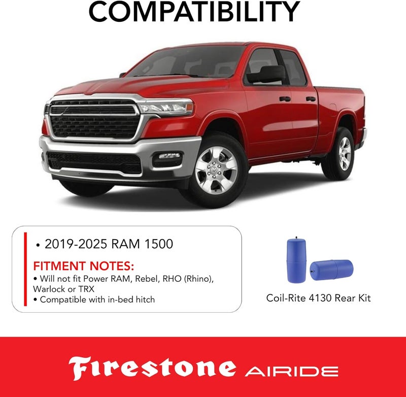 Airide Firestone W237604130 Air Spring Kit for Ram 1500 - Image 4