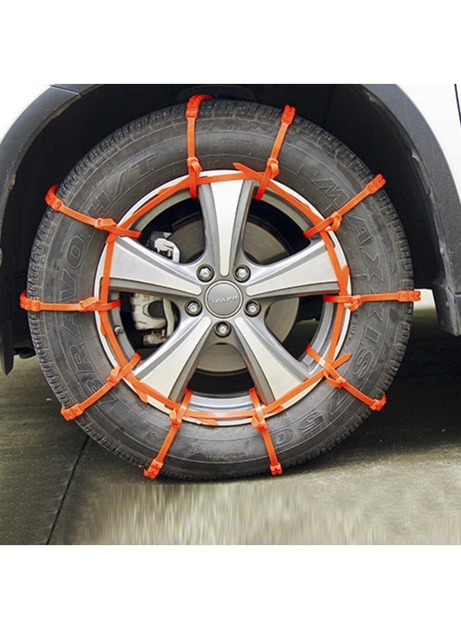 Generic Universal Vehicle Traction Aid Anti-Skid Tire Chains, Car Snow Chain, High Strength and Good Toughness, Suitable for All Kinds of Bad Road Conditions - Image 2