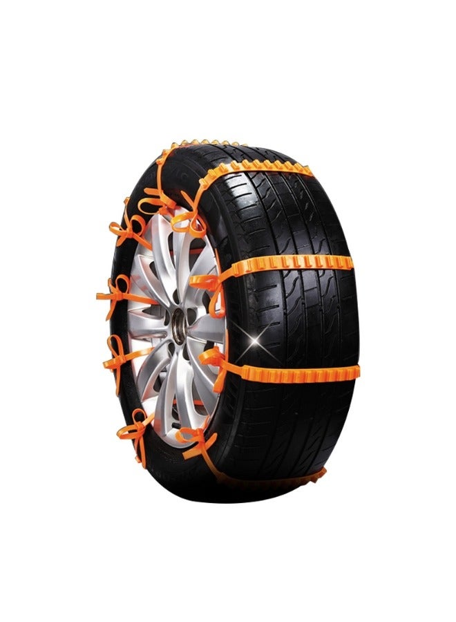 Generic Universal Vehicle Traction Aid Anti-Skid Tire Chains, Car Snow Chain, High Strength and Good Toughness, Suitable for All Kinds of Bad Road Conditions - Image 3
