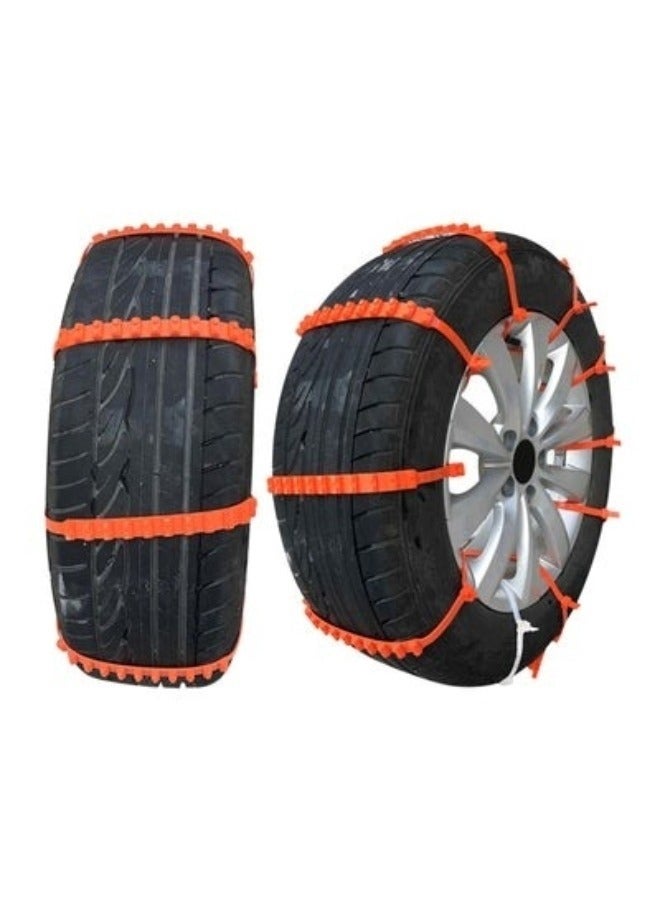 Generic Universal Vehicle Traction Aid Anti-Skid Tire Chains, Car Snow Chain, High Strength and Good Toughness, Suitable for All Kinds of Bad Road Conditions - Image 1