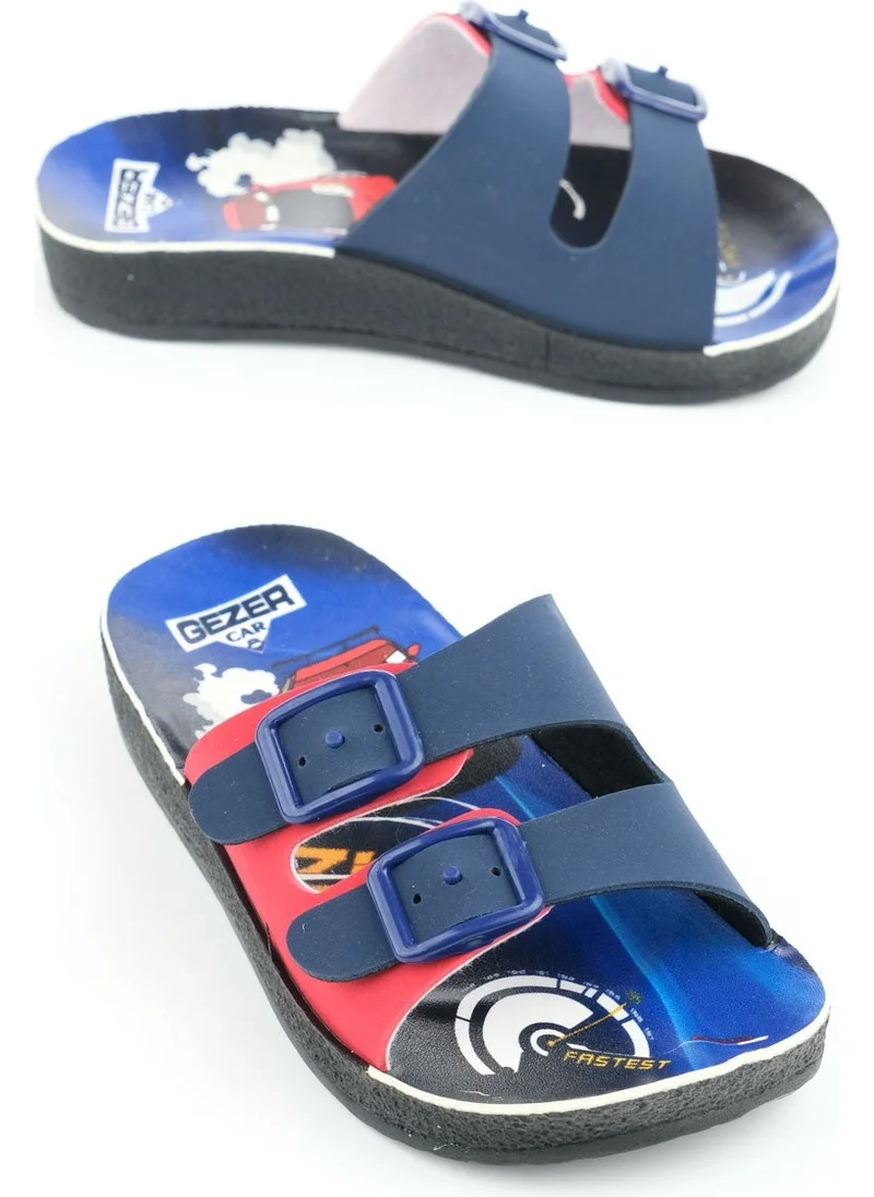 Gezer Summer Boy's Two Buckle Adjustable Slippers