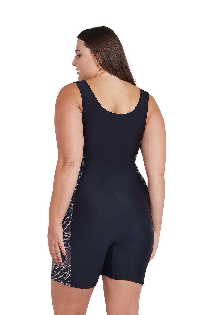 COEGA SUNWEAR COEGA Ladies  Swim Shortie - Nero Golden Swirls