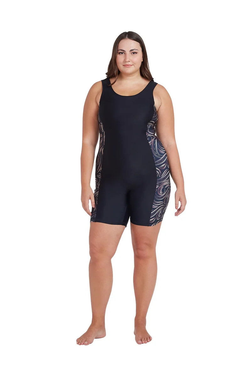 COEGA SUNWEAR  COEGA Ladies  Swim Shortie - Nero Golden Swirls for Women | Best Price UAE