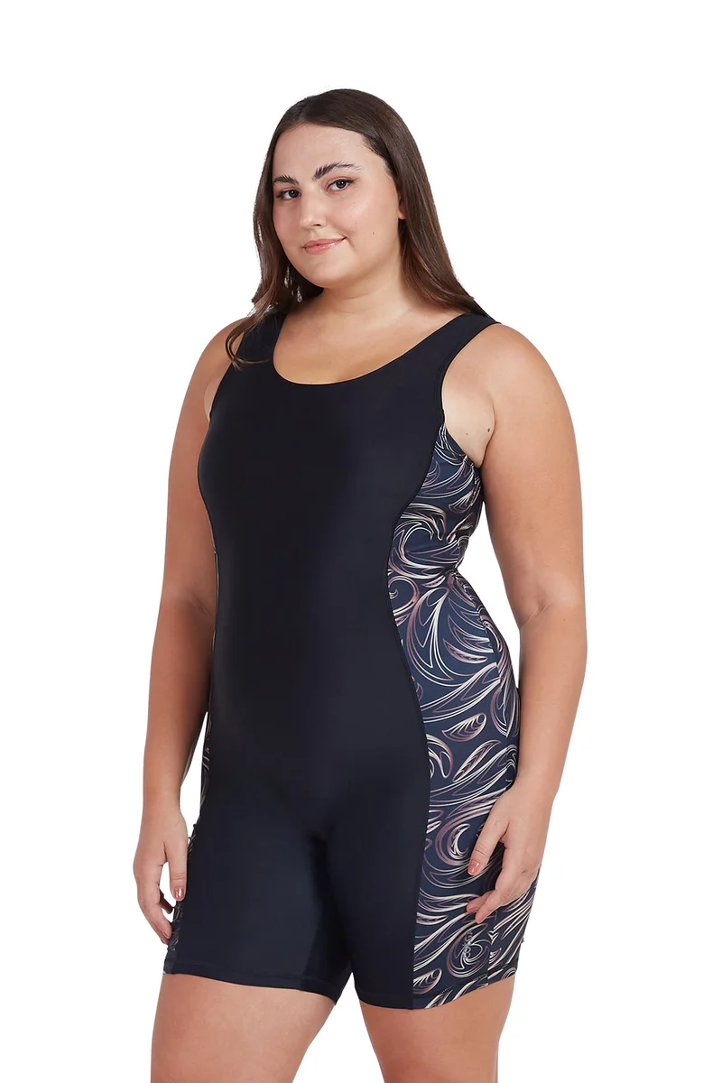 COEGA SUNWEAR  COEGA Ladies  Swim Shortie - Nero Golden Swirls for Women | Best Price UAE