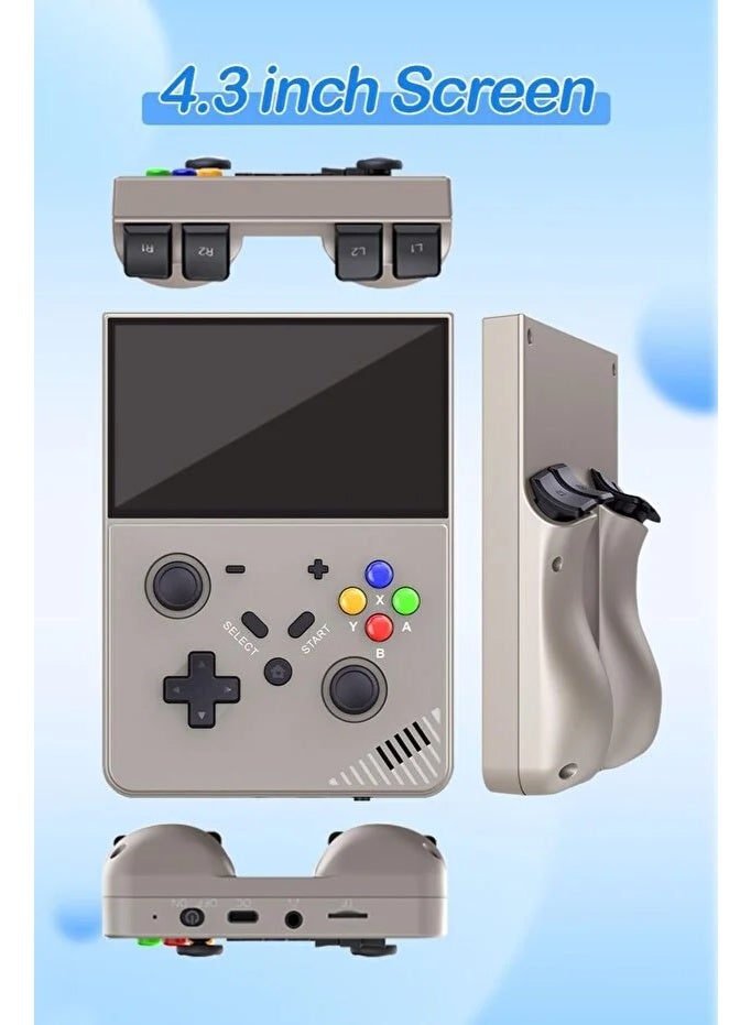 JAJEEK M18 Retro Handheld Game Console – 4.3-Inch IPS Screen, Linux OS, 64GB Built-In Storage, TF Card Support, Portable Pocket Arcade for Retro Gaming, Classic Games & Nostalgic Entertainment, Ideal for Travel, Home & Outdoor Fun - Image 4