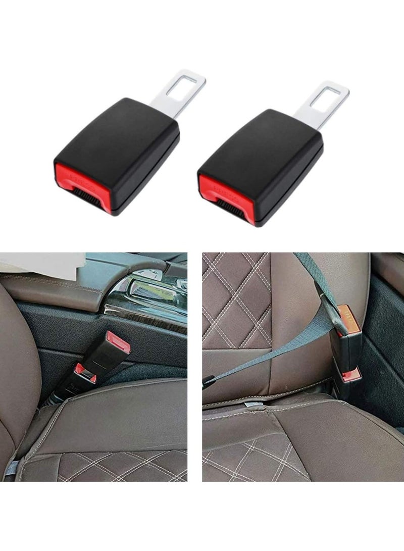 قطعتان من وصلات مشبك حزام الأمان العالمي لمقاعد الأطفال وحزام أمان السيارة وإبزيم سدادة، 12 × 4.7 سم (أسود) - Image 5