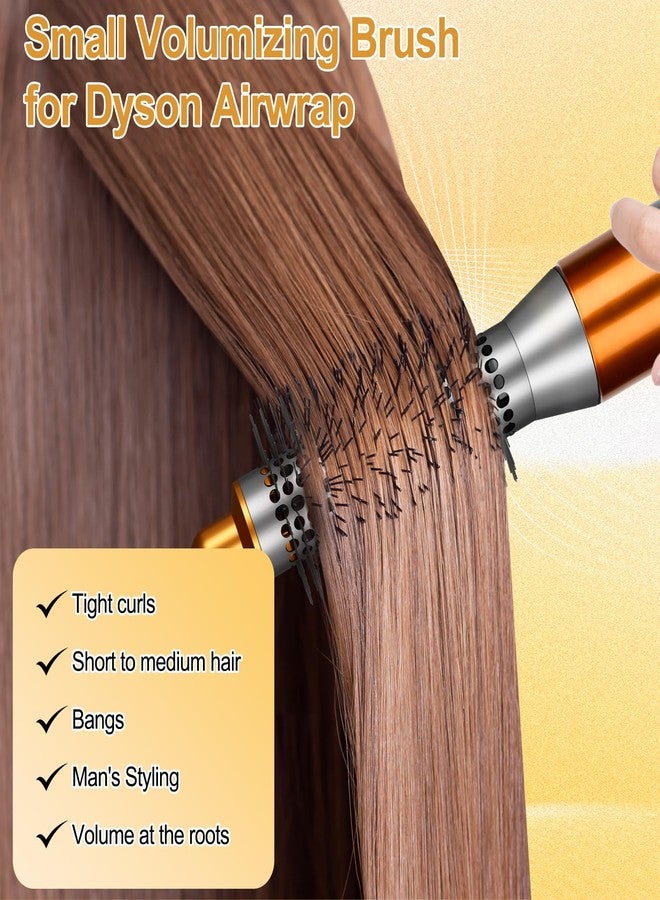 ZEPHBLOW Small Round Volumizng Brush for Dyson Airwrap, 20MM Smaller Round Brush Compatible with Airwrap Styler for Adds Hair Body Shape Volume, Hair Volumizing Attachment Replacemet for NO.971893-03 - Image 4