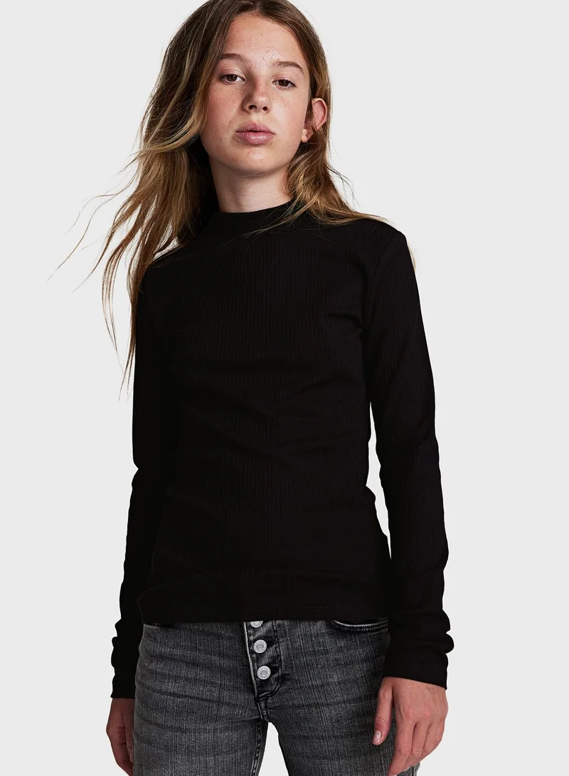 اتش اند ام Youth Essential Turtle Neck Top
