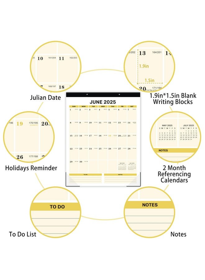 MaaIbok 2025 Magnetic Calendar For Fridge - Refrigerator Calendar 2025, Jan. 2025 - Dec. 2025, 11.5"X 14.6", Calendar 2025 With Sturdy Magnet Stripe, Hanging Holes & Corner Protector  - Image 4