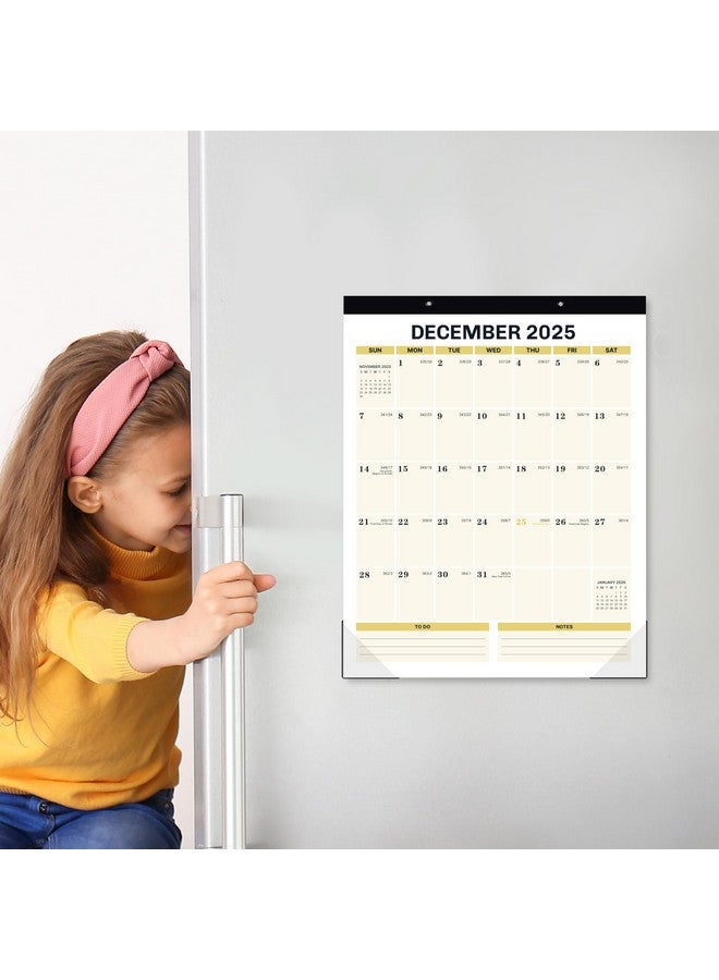 MaaIbok 2025 Magnetic Calendar For Fridge - Refrigerator Calendar 2025, Jan. 2025 - Dec. 2025, 11.5"X 14.6", Calendar 2025 With Sturdy Magnet Stripe, Hanging Holes & Corner Protector  - Image 2
