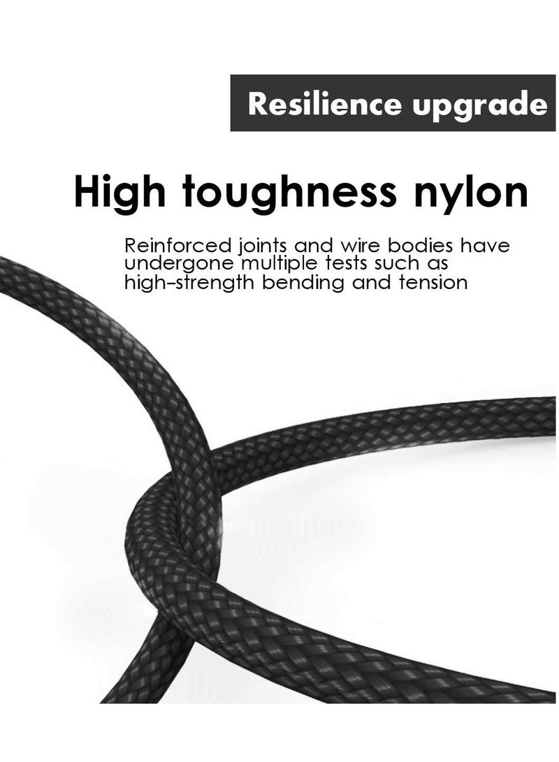 Multi Charging Cable 4Ft 3 in 1 with USB Type C Cable Compatible with Galaxy S10 S9 Plus Note9 Z OnePlus 8T,Micro Cable for Galaxy S7 Edge S6,Nexus,Xbox,PS4 USB Chargers(BLACK) - Image 2