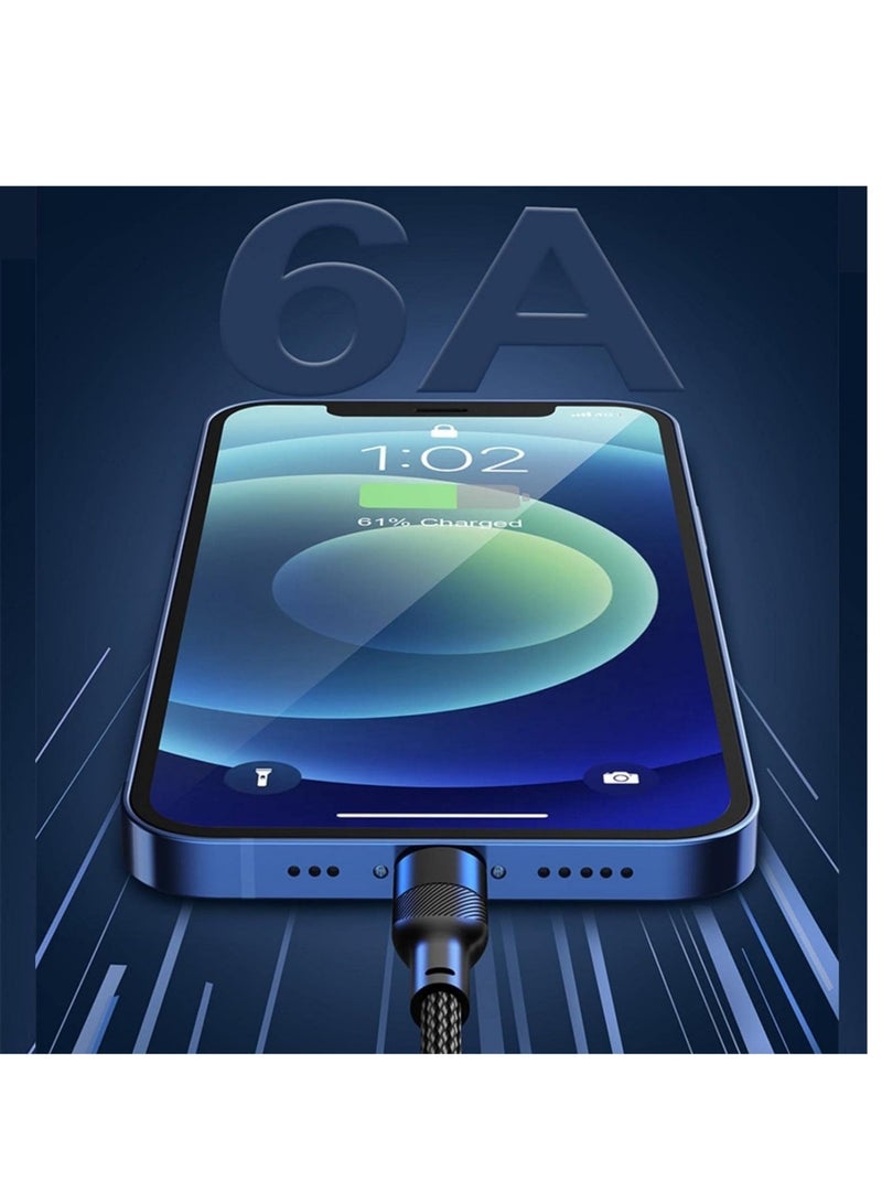 Multi Charging Cable 4Ft 3 in 1 with USB Type C Cable Compatible with Galaxy S10 S9 Plus Note9 Z OnePlus 8T,Micro Cable for Galaxy S7 Edge S6,Nexus,Xbox,PS4 USB Chargers(BLACK) - Image 4