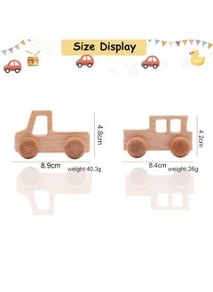 2PC Truck Shape Wooden Rattles Baby Teether Toys Montessori Inspired Teething Push Toys Perfect Shower Gift for Baby - pzsku/Z3F2A0F216133F99A4DF9Z/45/_/1737030998/d2b8b3d5-57b3-4003-b4df-b03f4750bc0c