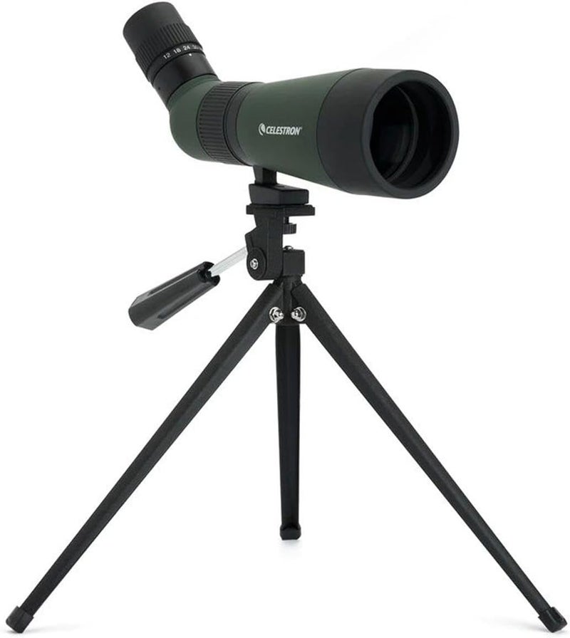 Celestron Landscout 12-36X60MM Angled Zoom Spotting Scope with Table-Top Tripod and Smartphone Adapter - Image 1