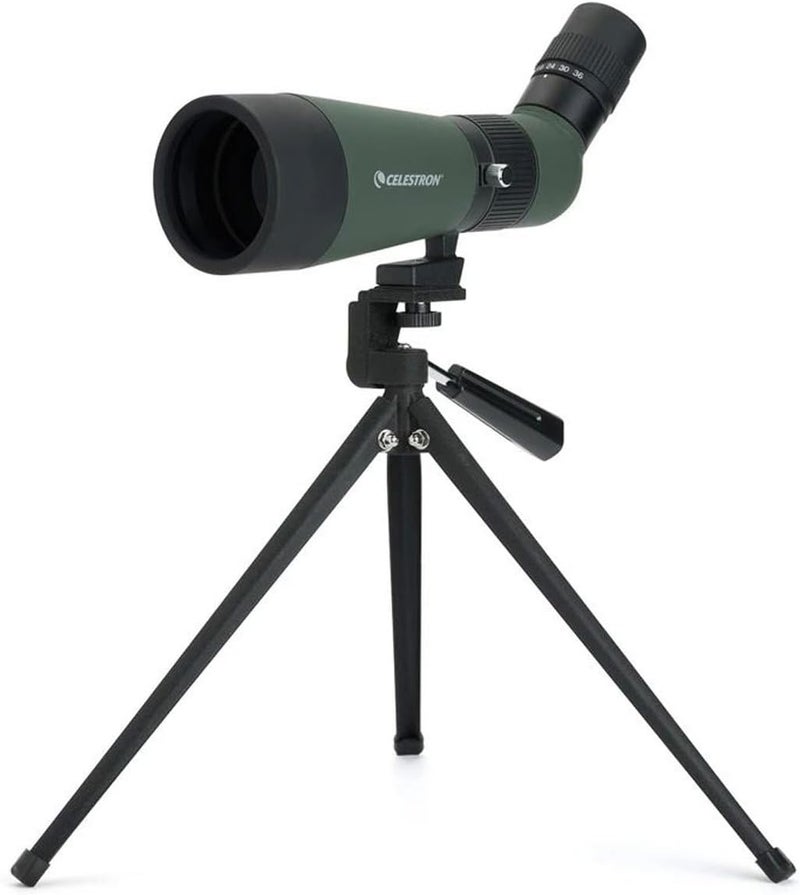 Celestron Landscout 12-36X60MM Angled Zoom Spotting Scope with Table-Top Tripod and Smartphone Adapter - Image 2