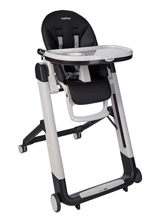 Peg Perego - Siesta – Multifunctional Compact Folding High Chair – From Birth To Toddler – Recliner And High Chair – Made In Italy – Licorice (Black) - Image 1