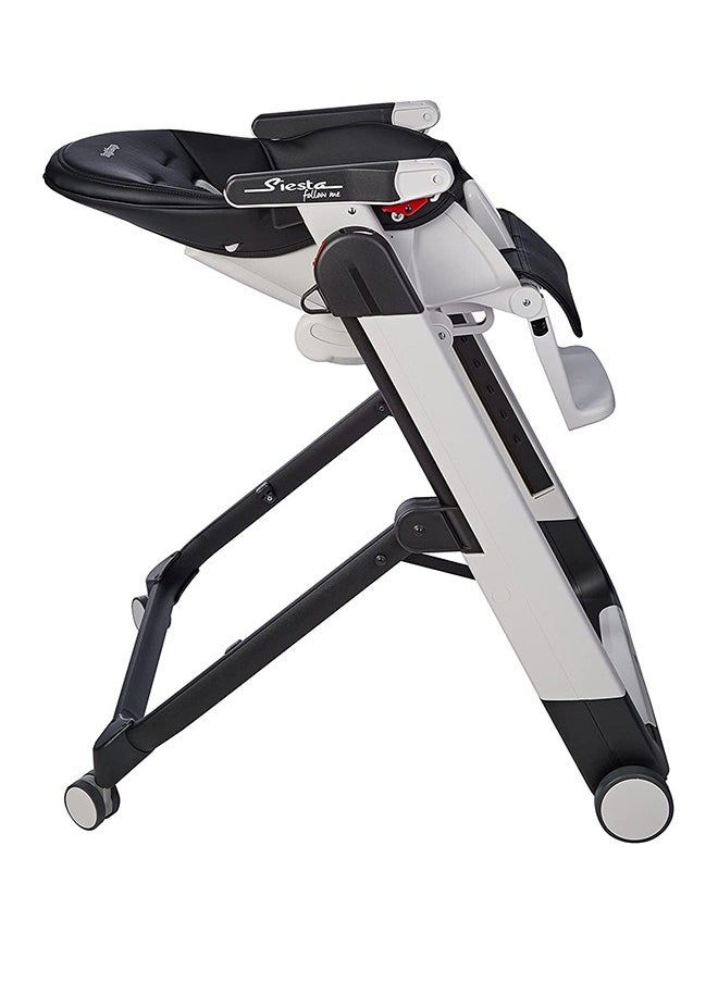 Peg Perego - Siesta – Multifunctional Compact Folding High Chair – From Birth To Toddler – Recliner And High Chair – Made In Italy – Licorice (Black) - Image 1