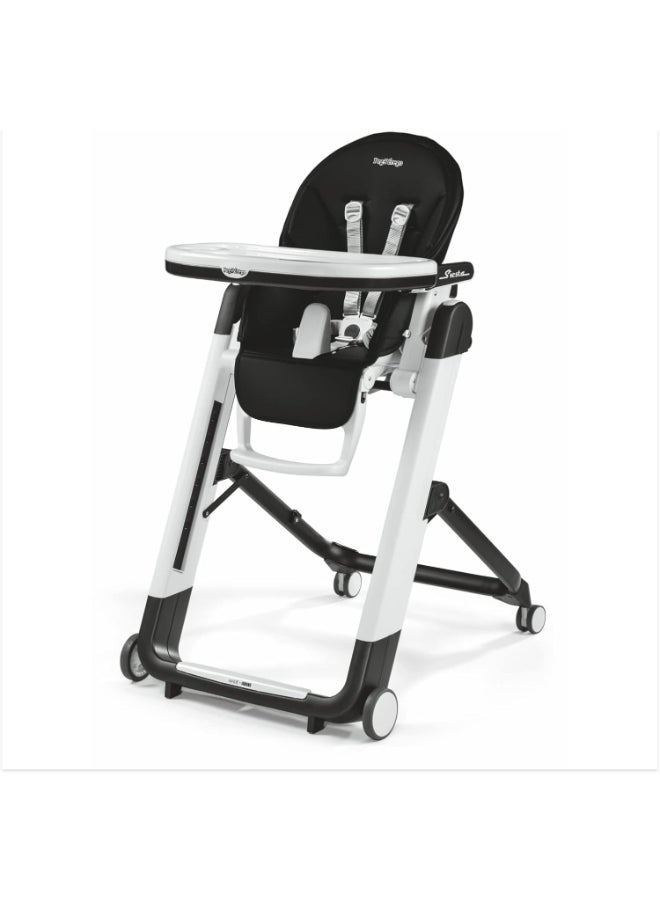 Peg Perego - Siesta – Multifunctional Compact Folding High Chair – From Birth To Toddler – Recliner And High Chair – Made In Italy – Licorice (Black) - Image 1