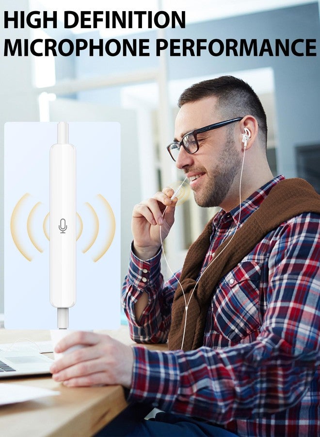 iMangoo Wired Earbuds for Apple Lightning Headphones for MFi-Certified with Anti-Drop Tips Magnetic Larger Ear Buds Corded Earphones Cord Headphone for iPhone 14 Plus 13 Pro Max 12 Mini 11 XS XR 8 7 White - Image 5