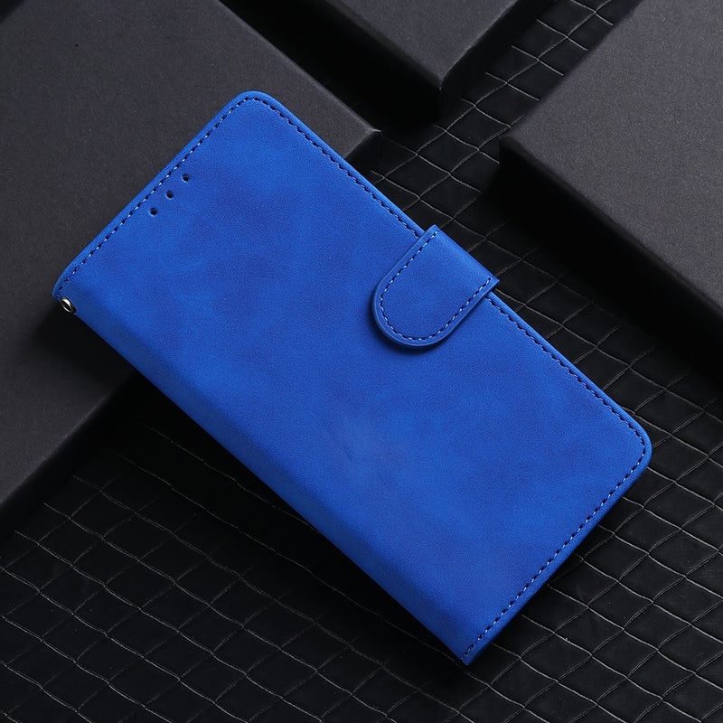 HuHa Protective Cover For Huawei nova 12 Pro 5G Skin Feel Magnetic Flip Leather Phone Case(Blue) - Image 2
