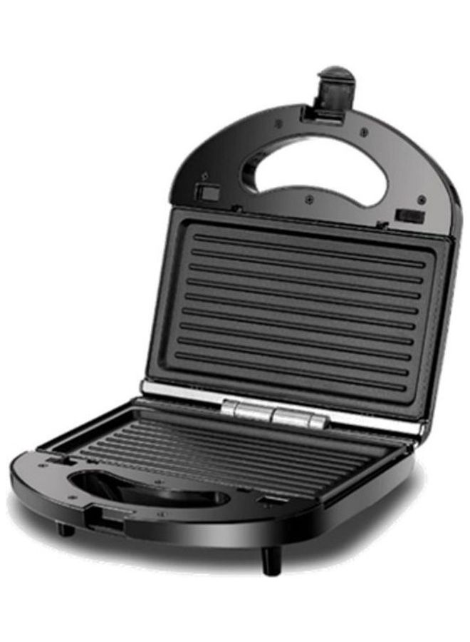 BLACK+DECKER 3 In 1 Interchangeable Grill & Waffle& Sandwich Maker 650 - 780 W TS2130-B5 Black - Image 3
