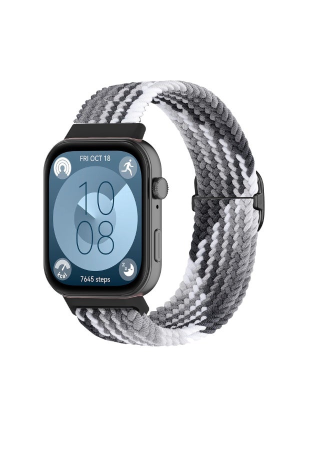 بينكساما حزام لـ Huawei Fit 3 / Huawei Fit 4 / Fit 4 Pro Velcro حلقة نايلون وحزام متفرج ، سوار استبدال ساعة نايلون - Image 1