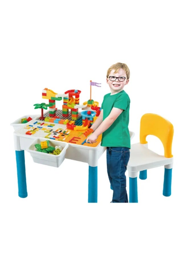 Little Learners - Building Block Table & Chair 292pc BPA Free