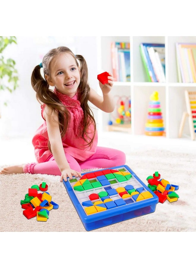 Playkidz Playkidz: Pegture Jr. Set with 100 Larger Pieces + 12 Design Cards. Mosaic Puzzle Toy Set, Creative Skills Development, Educational Learning Toys for Kid. Great Gift for Boys & Girls.  - Image 2