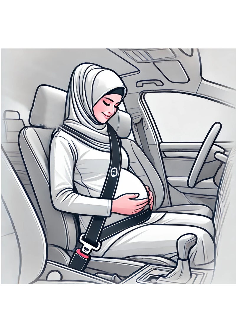 fenex Fenex Car Seat Belt Extender, 1-Piece, Universal Fit Padding for Comfortable and Safe Driving (Black)  - Image 4