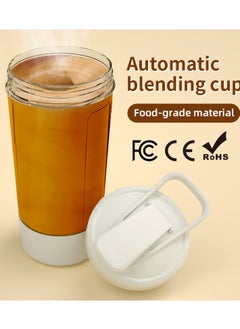 Aquaforest Electric Mixing Cup, Shaking Cup, Portable Coffee Cup, Fitness Protein Powder Mixing Cup, Powerful Power, Food Grade Material, Precise Scale, USB Fast Charging, Self-cleaning, Easy To Maintain, Sealed And Leak Proof 400ml Portable Cup  - Image 3