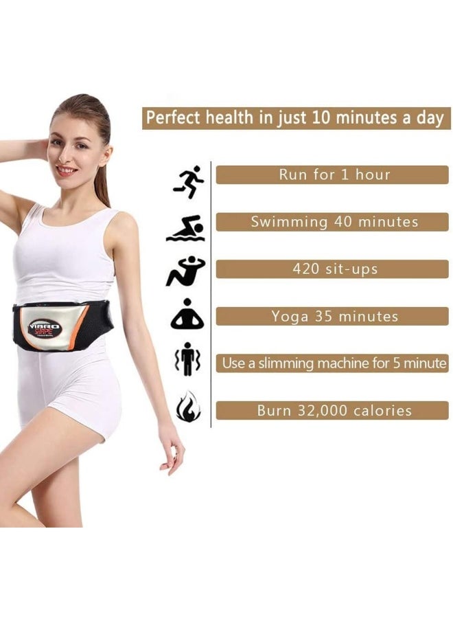 Generic Waist Massager, Electric Vibrating Massager Slimming Belt Weight Lose Magnet Belt Fat Burner Body Shake Belt Lose Weight Shake Belt Waist Trainer  - Image 2