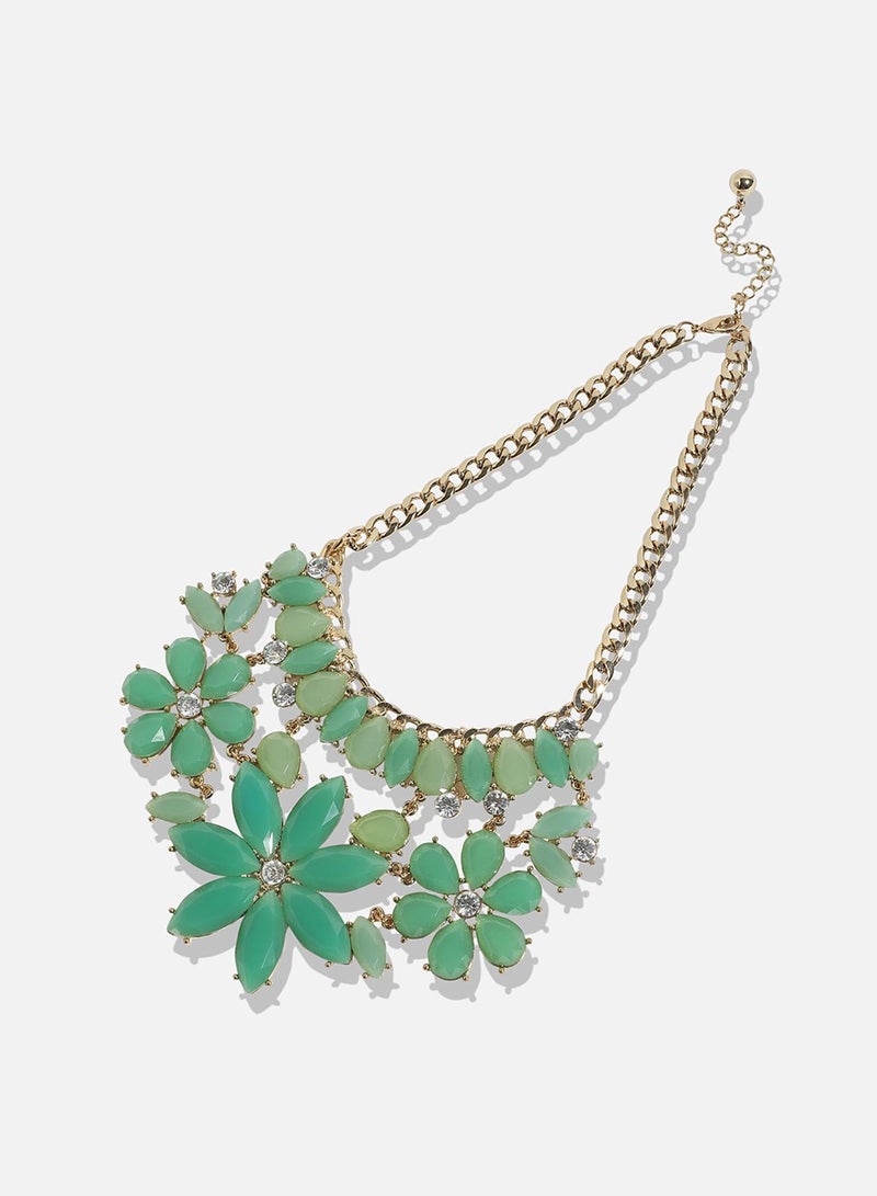 SOHI Designer Statement Stone Artificial Necklace Jewellery  - Image 2