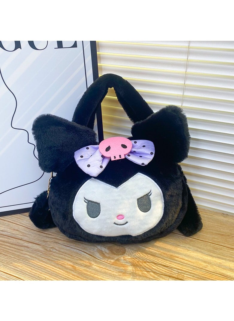 Sanrio Sanrio Kuromi Shoulder Bag Plush Bag Crossbody Bag Bucket Storage Bag  - Image 5