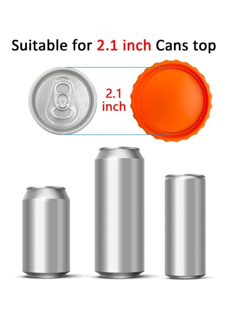 Silicone Can Lids, Soda or Beverage Can Lid, Cover or Protector, Reusable Can Lids, Can Covers, Can Cap,Can Saver, Can Stopper, Cans Mark, Can Cover or Protector, Fits Standard Soda Cans (Multicolour)