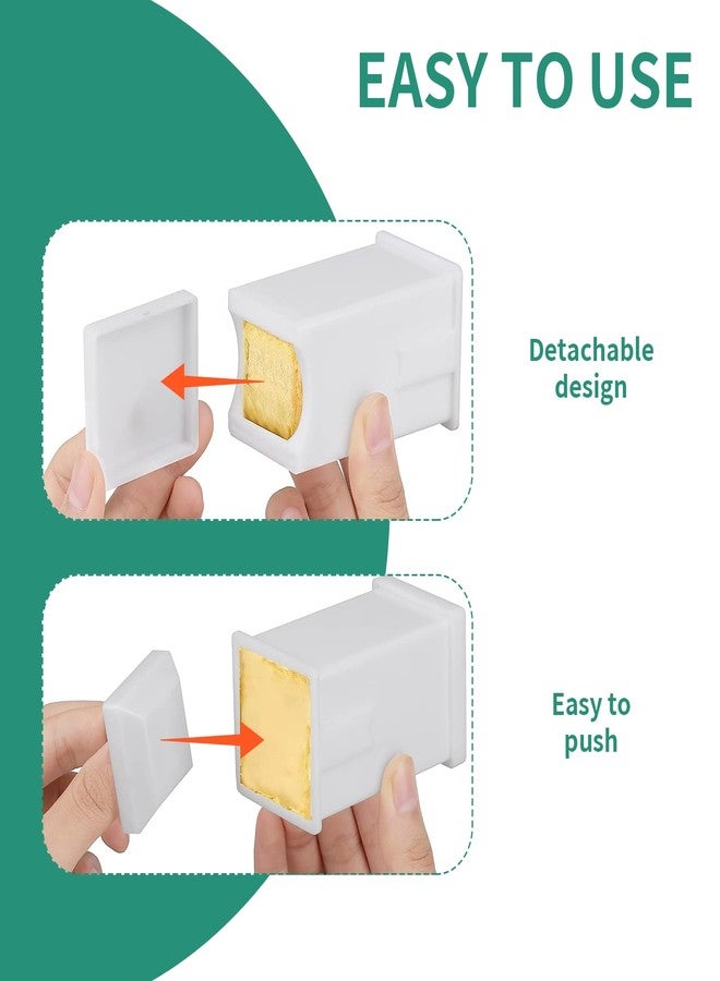YMPEKA 2Pack Butter Spreader Plastic Dishwasher Safe Corn Cob Butterer Holder with Built-in Cover Corn Cob Butter Holder Spreads Butter Dispenser On Pancakes, Waffles, Bagels and Toast Dispenser - Image 2