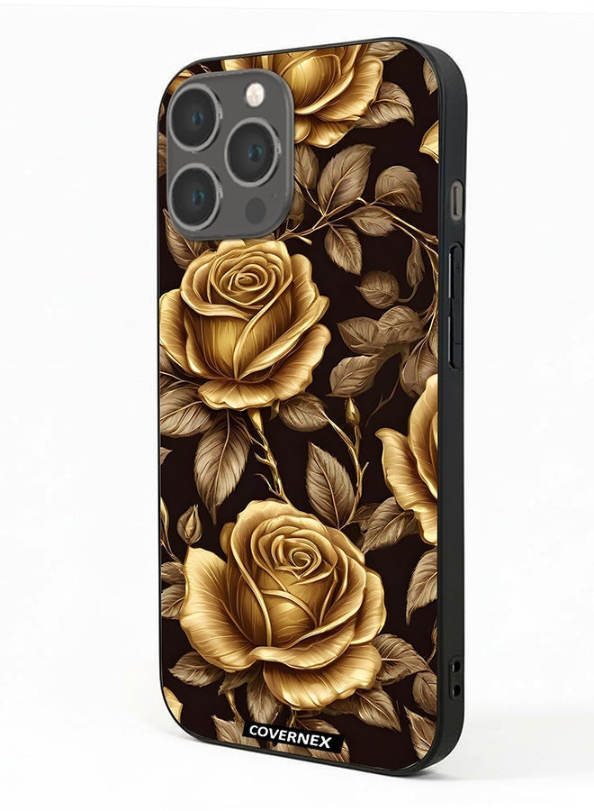 Covernex Apple iPhone 13 Pro Max Protective Case Cover Printed Featuring Royal Rose - Image 1