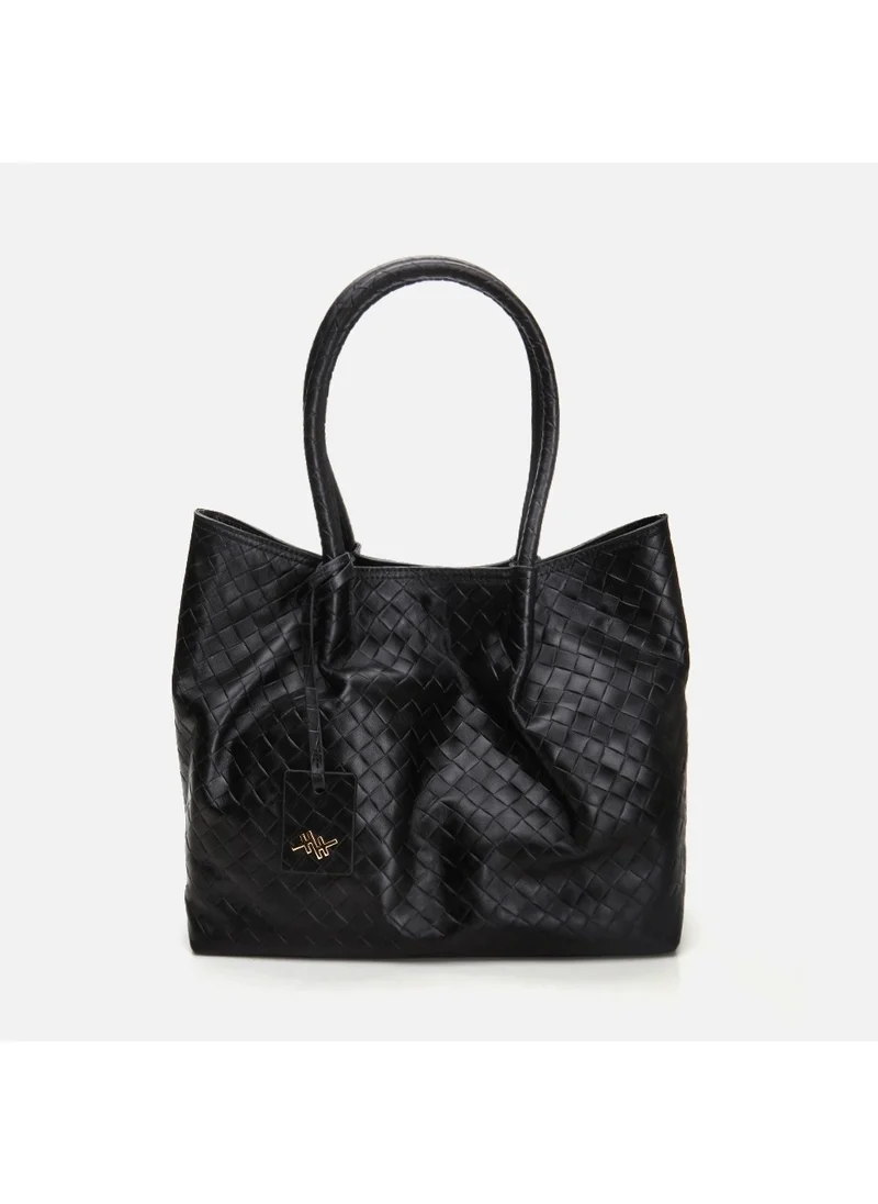 Hotiç 03CAH297030A100 GENUINE Leather Black Women's Bag