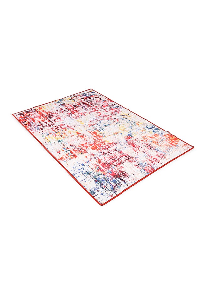 Status Contract 3D Printed Vintage Floral Design Carpet Rug Office, Bedroom, Hall Room, in Home Anti Slip Floor Mat, Polyester, Multicolor, 121 X 182 Cm  - Image 3