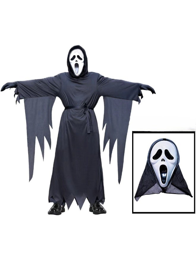 xppier Boy's Cosplay Costumes for Stage Performances - Funny Ghost Suit for Halloween, 130cm - Image 1