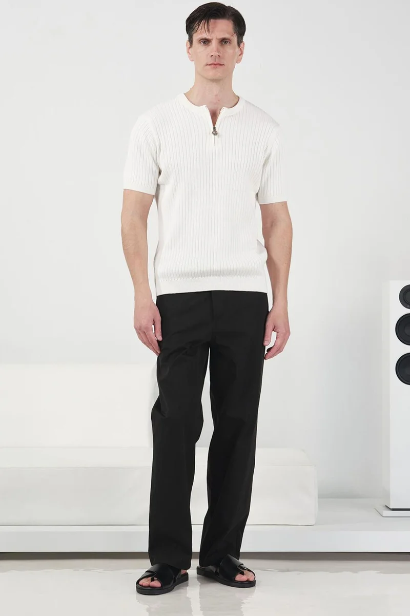 Giesto Dusty White GIESTO Men's Cotton T-Shirt for Men | Best Price UAE