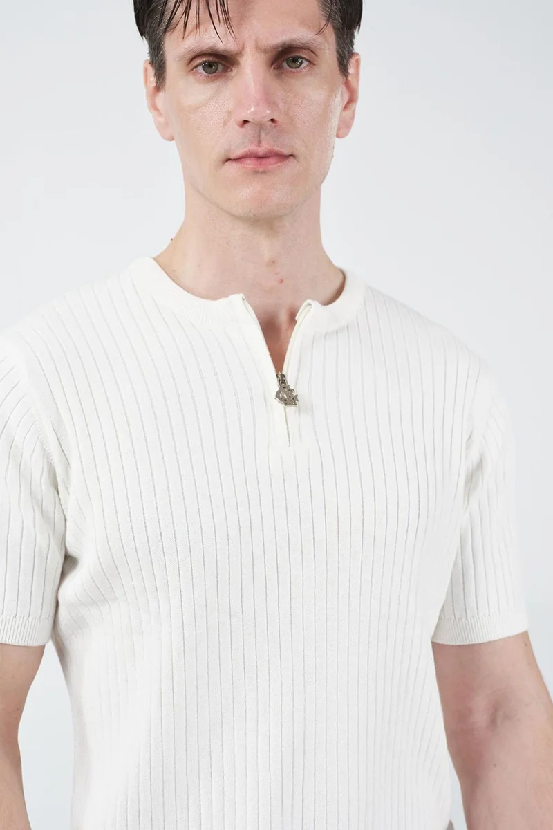 Giesto Dusty White GIESTO Men's Cotton T-Shirt for Men | Best Price UAE