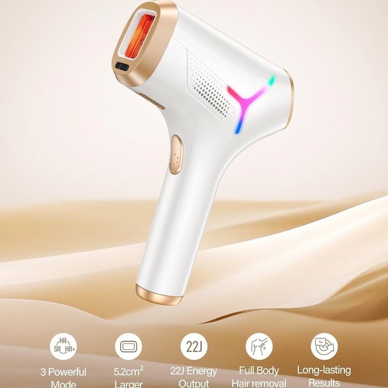 Home IPL Laser Hair Removal Device, Painless, White - Image 2